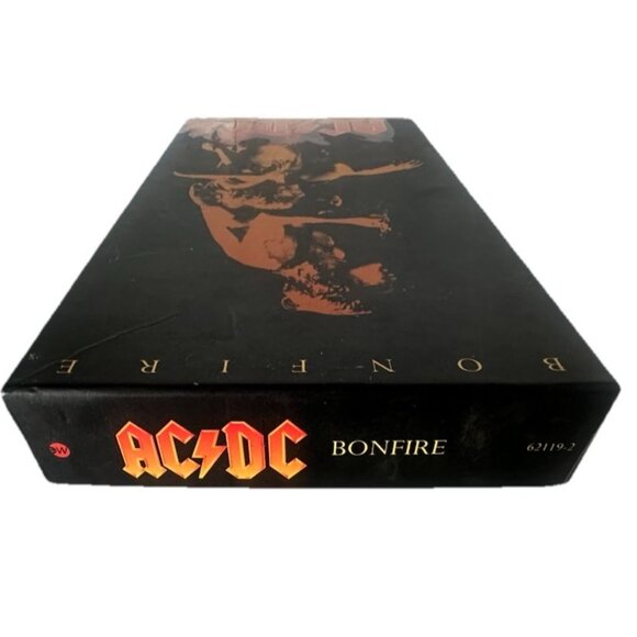 AC/DC BONFIRE VOLTS LIVE BACK BLACK Box Set Poster Booklet Sticker Pick tattoo - Picture 16 of 16